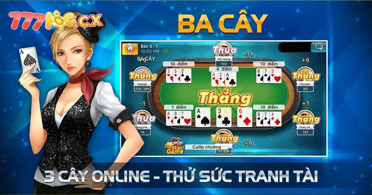 3 cây - Game đánh bài cực cháy tại sòng bạc